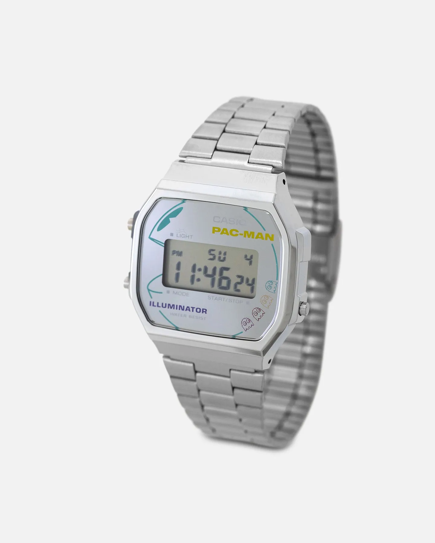 Casio A168WEPC-7A X Pac-Man Watch Silver