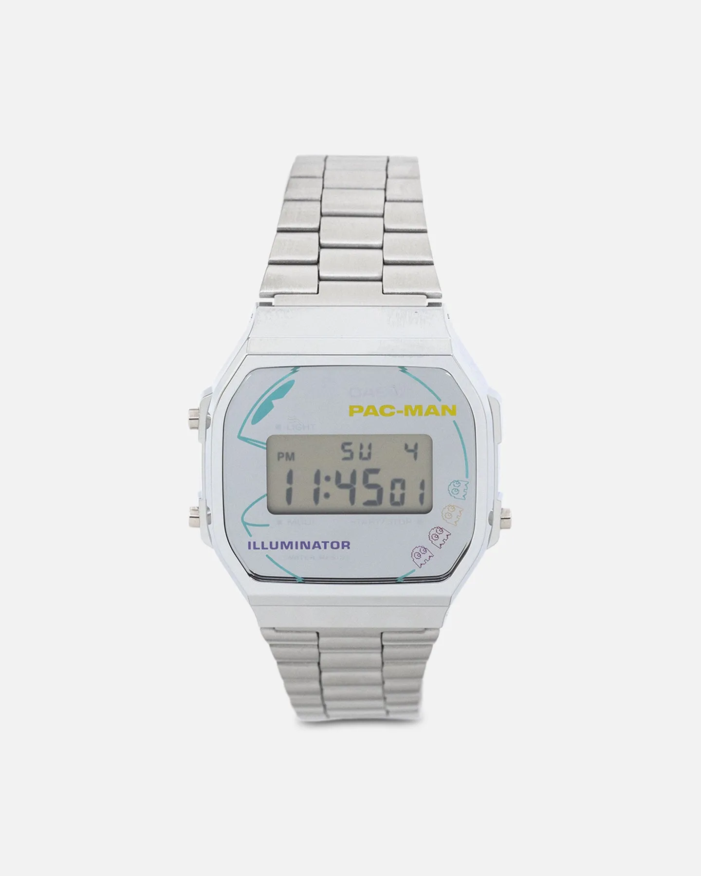 Casio A168WEPC-7A X Pac-Man Watch Silver