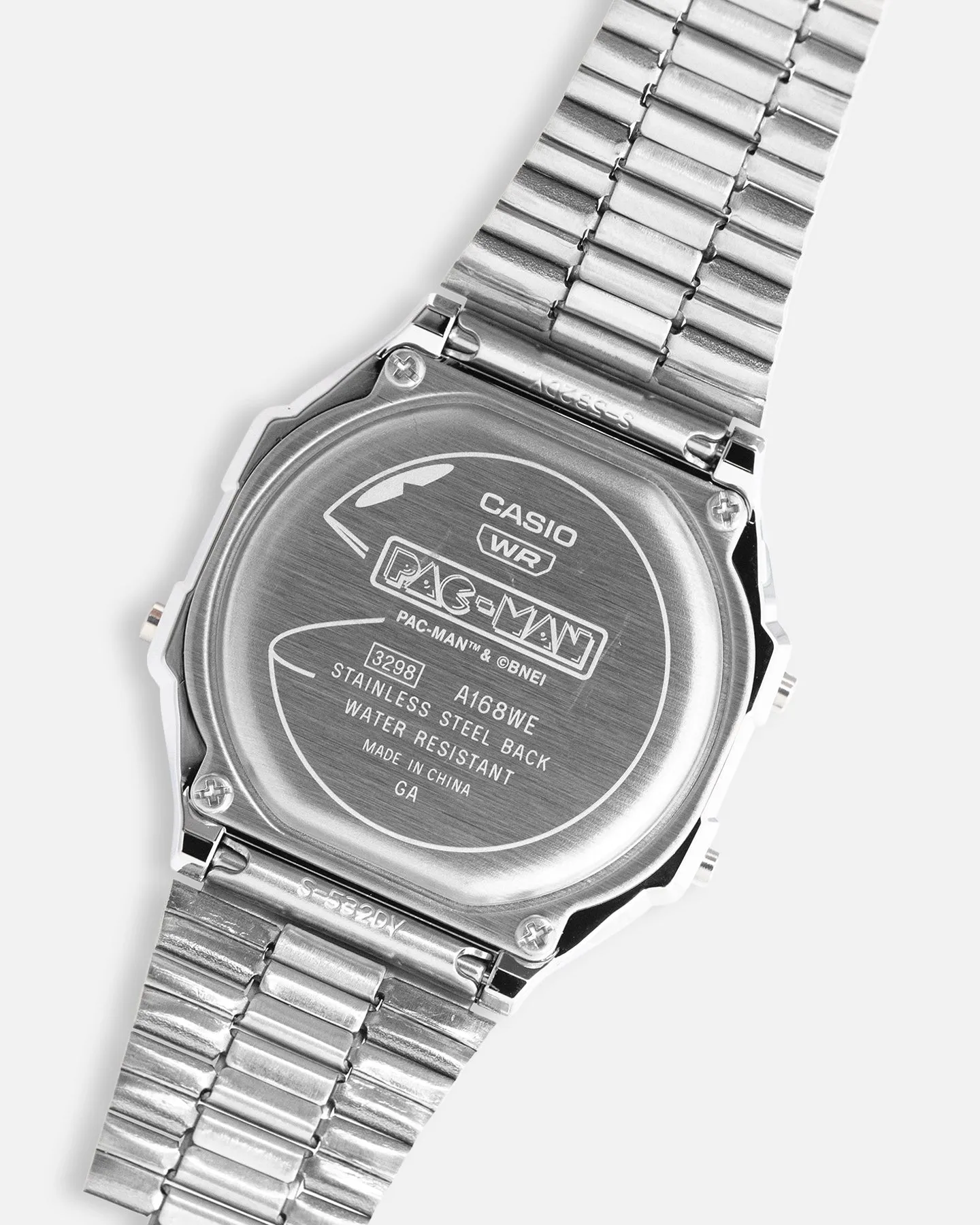 Casio A168WEPC-7A X Pac-Man Watch Silver