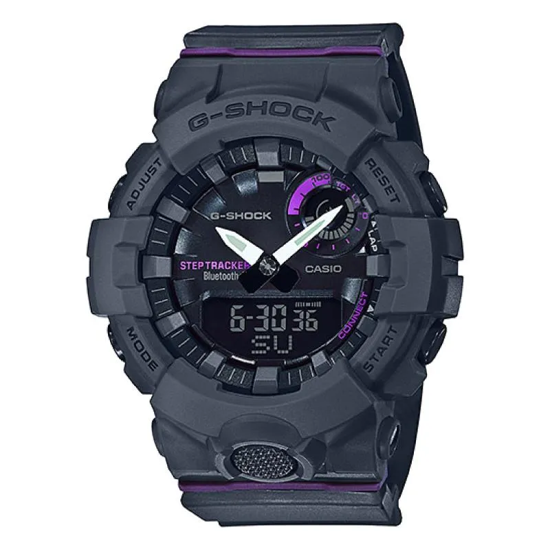 Casio G-Shock S Series G-Squad Bluetooth¶ô¶¸ Grey Resin Band Watch GMAB800-8A GMA-B800-8A