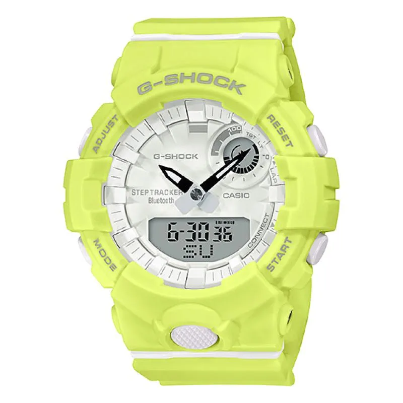 Casio G-Shock S Series G-Squad Bluetooth¶ô¶¸ Yellow Resin Band Watch GMAB800-9A GMA-B800-9A