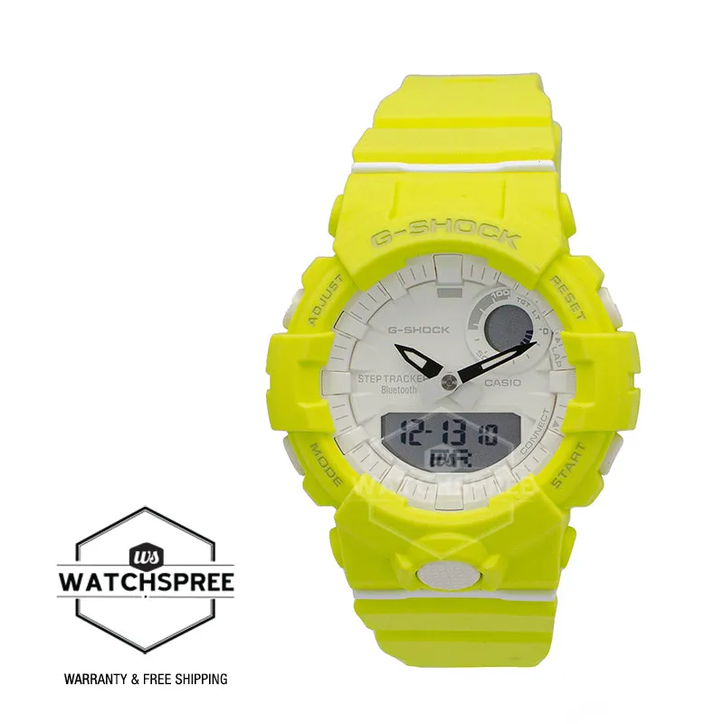 Casio G-Shock S Series G-Squad Bluetooth¶ô¶¸ Yellow Resin Band Watch GMAB800-9A GMA-B800-9A