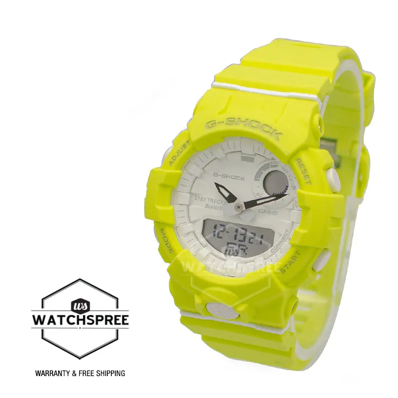 Casio G-Shock S Series G-Squad Bluetooth¶ô¶¸ Yellow Resin Band Watch GMAB800-9A GMA-B800-9A