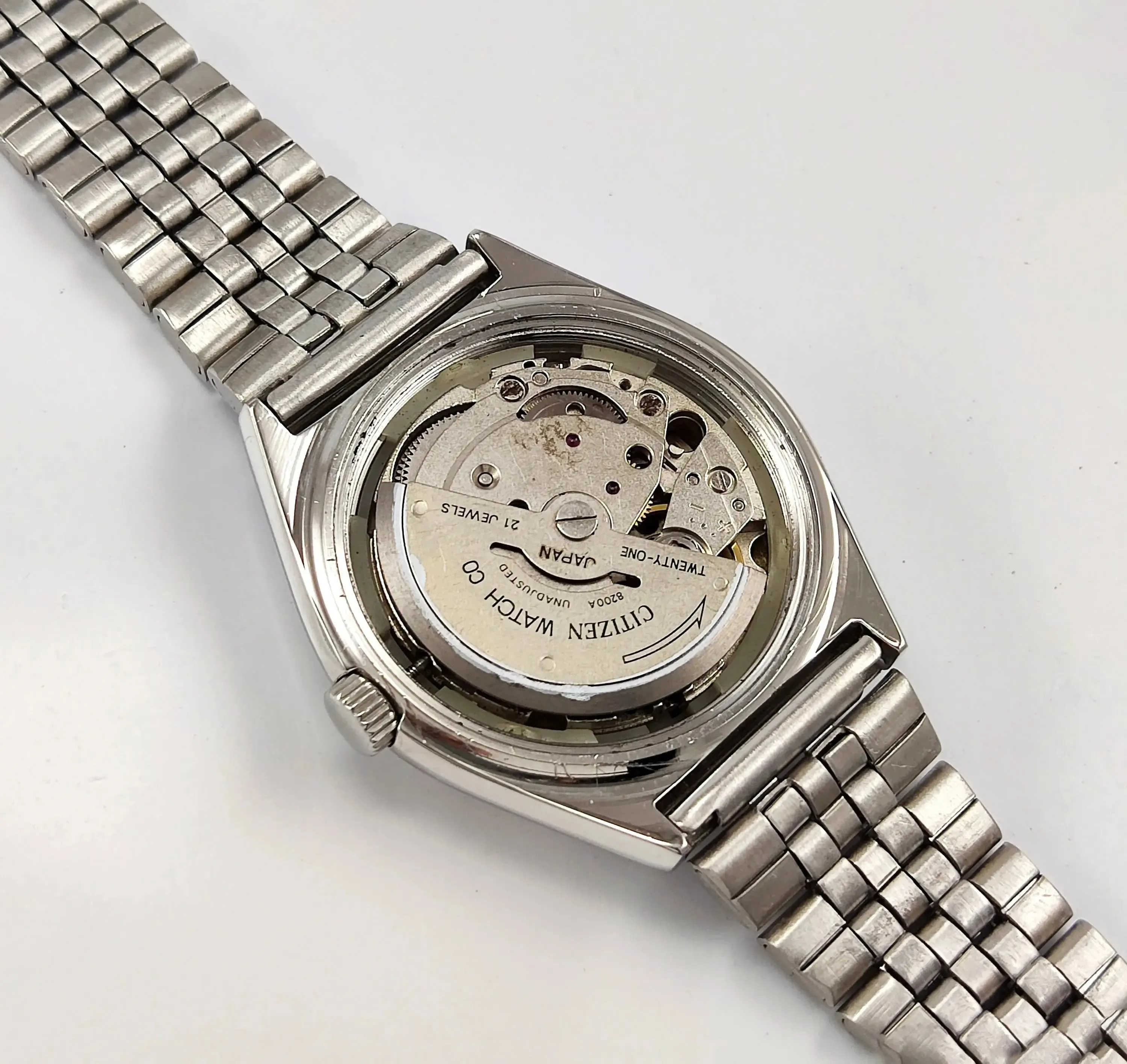 Citizen Cream Dial Automatic 21 Jewels Day Date Men's Watch 8200A