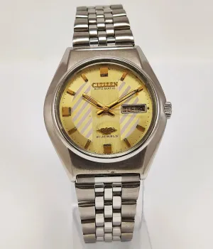 Citizen Cream Dial Automatic 21 Jewels Day Date Men's Watch 8200A