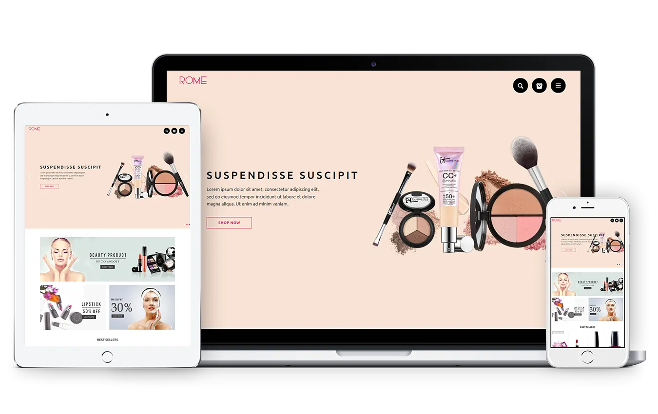 Cosmetics Shopify Theme - Rome - HulkApps