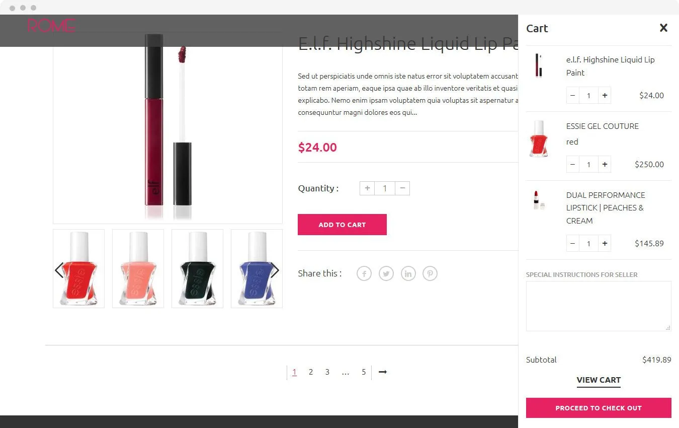 Cosmetics Shopify Theme - Rome - HulkApps