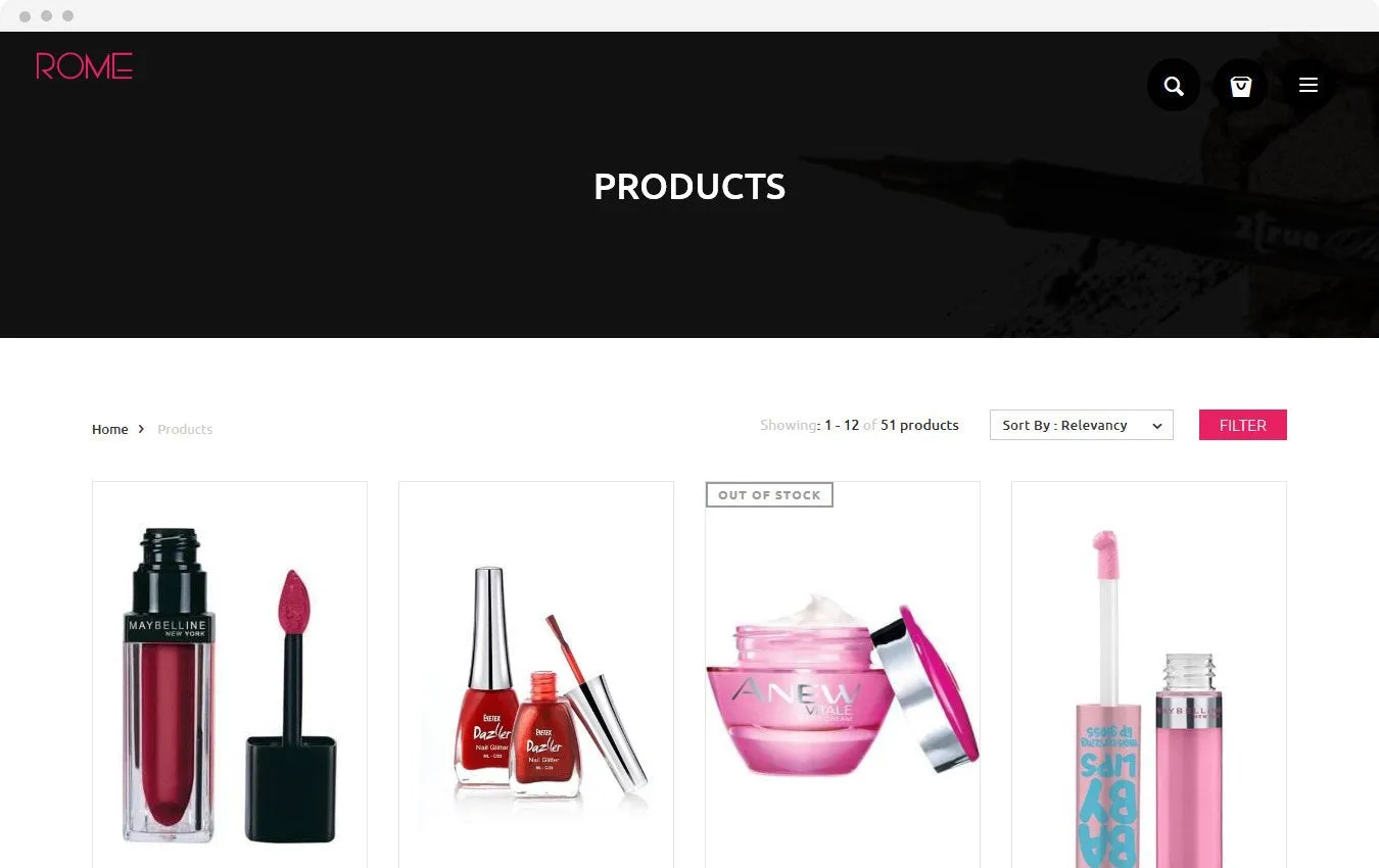 Cosmetics Shopify Theme - Rome - HulkApps