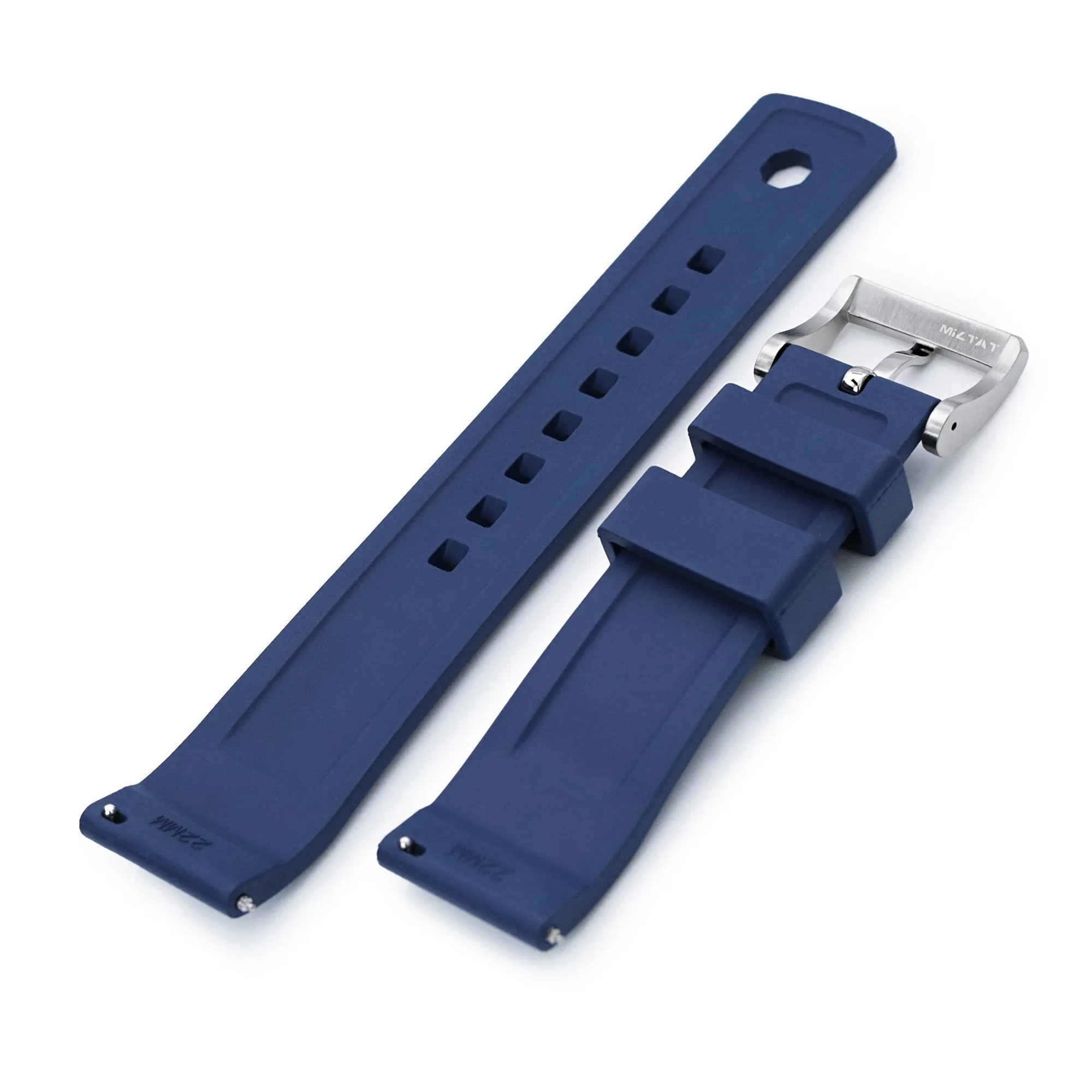 Crisscross Blue FKM Quick Release Rubber Strap