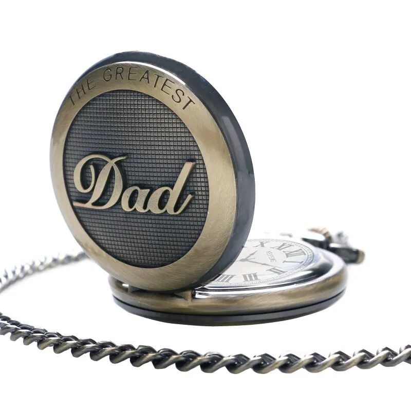 Dad Gifts Series Retro DAD Quartz Pocket Watch