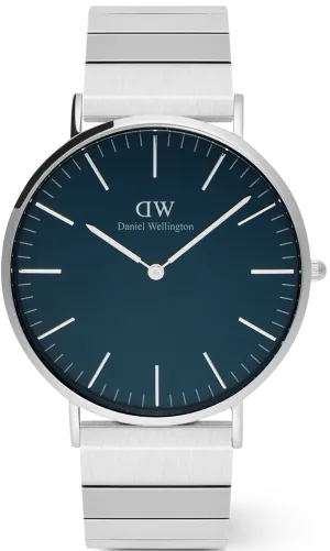 Daniel Wellington Classic Piano Link Arctic Silver 40MM