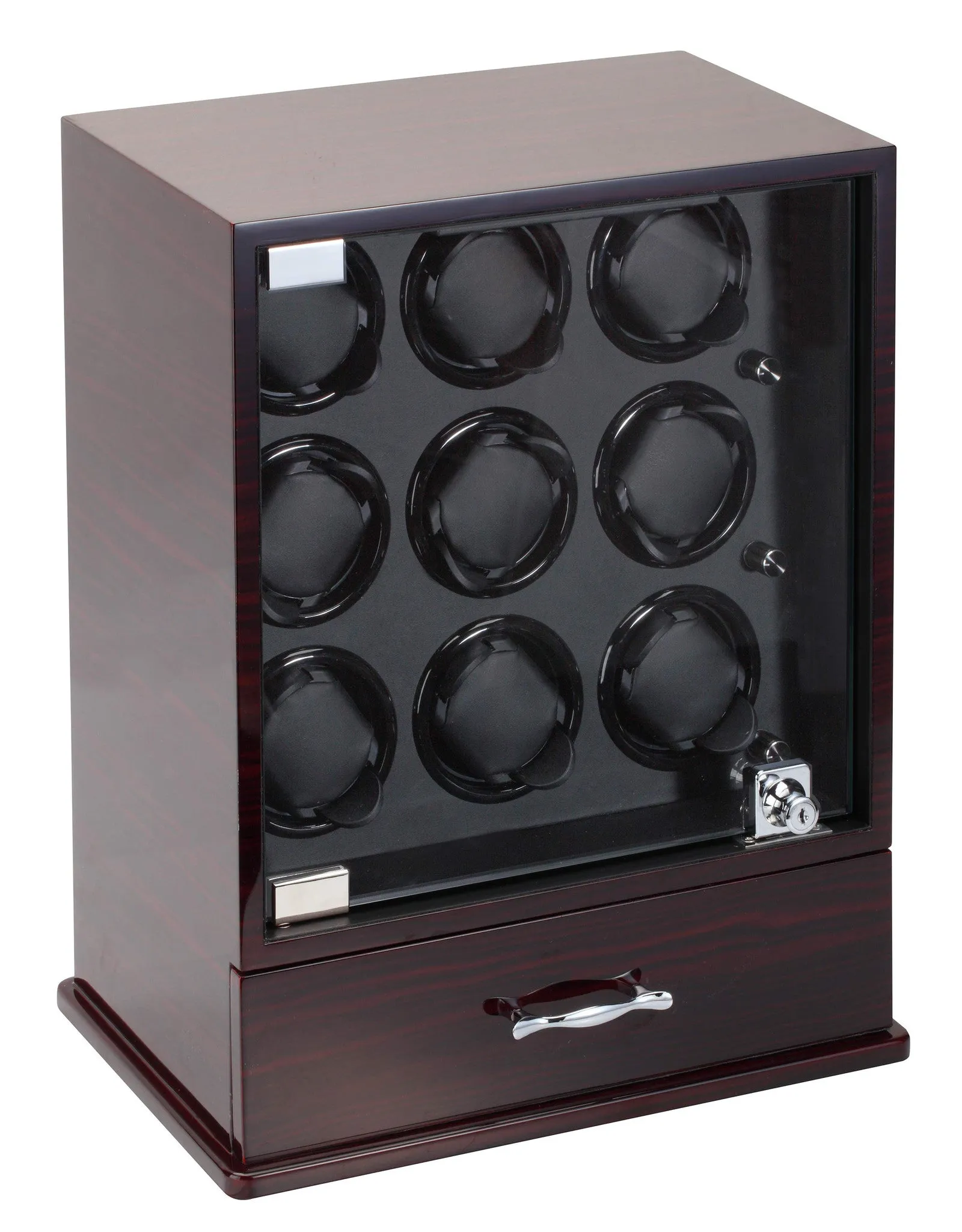 Diplomat Estate Collection Ebony Wood Nine Watch Winder
