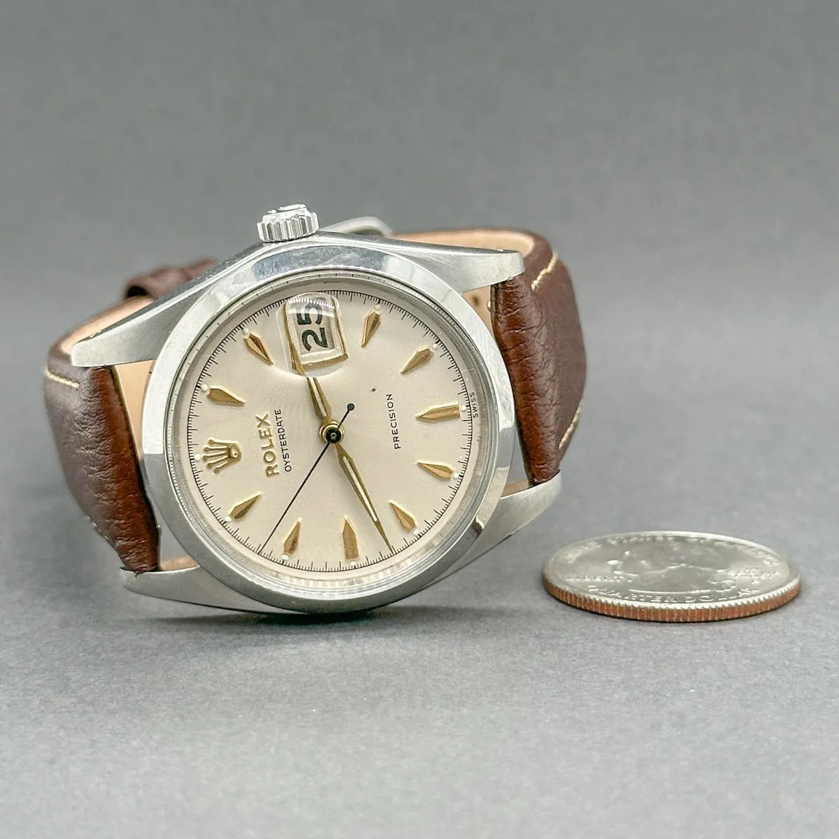 Estate Rolex Oysterdate Precision Men’s Mechanical Watch ref#6694