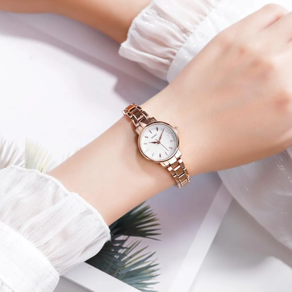 European Fashion Women Quartz Watch with Steel Band - Business and Leisure