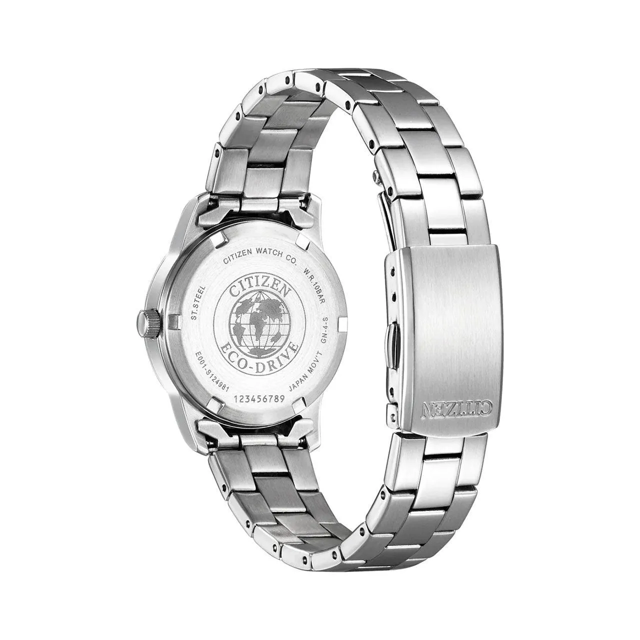EW3260-84A - Ladies Stainless Steel Eco-Drive Watch
