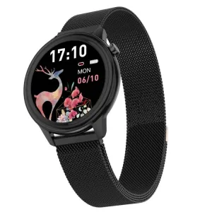 F80 1.3" IP68 Waterproof Smart Watch for Women with Body Temperature & Blood Pressure Monitoring, Menstrual Cycle Alerts