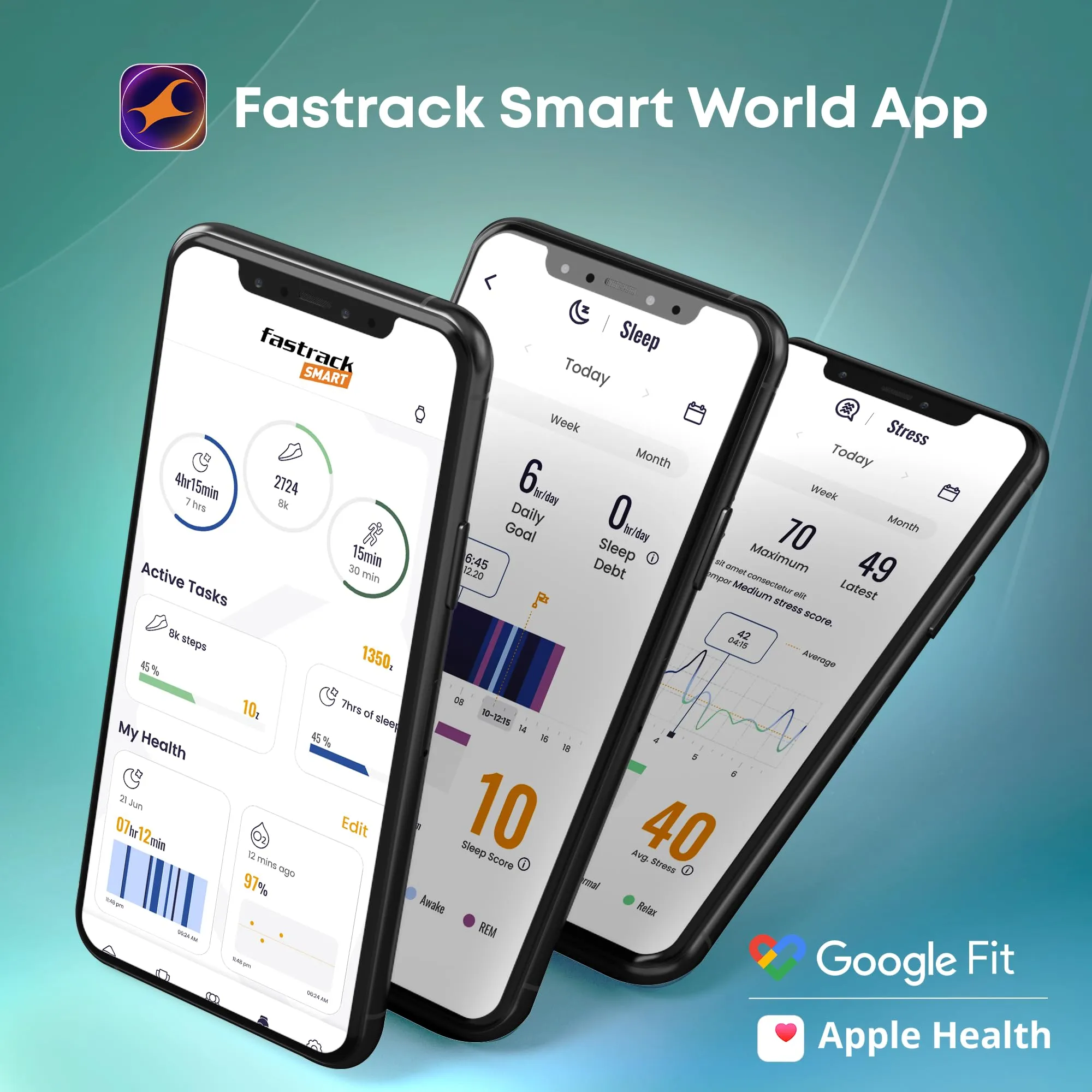 Fastrack Astor FR2 Pro Smart Watch, 1.43” AMOLED Display, 466 * 466 Pixel Resolution, SingleSync BT Calling, AI Voice Assistant, 100  Sports Modes and Smartwatch Faces, IP68 (Black)