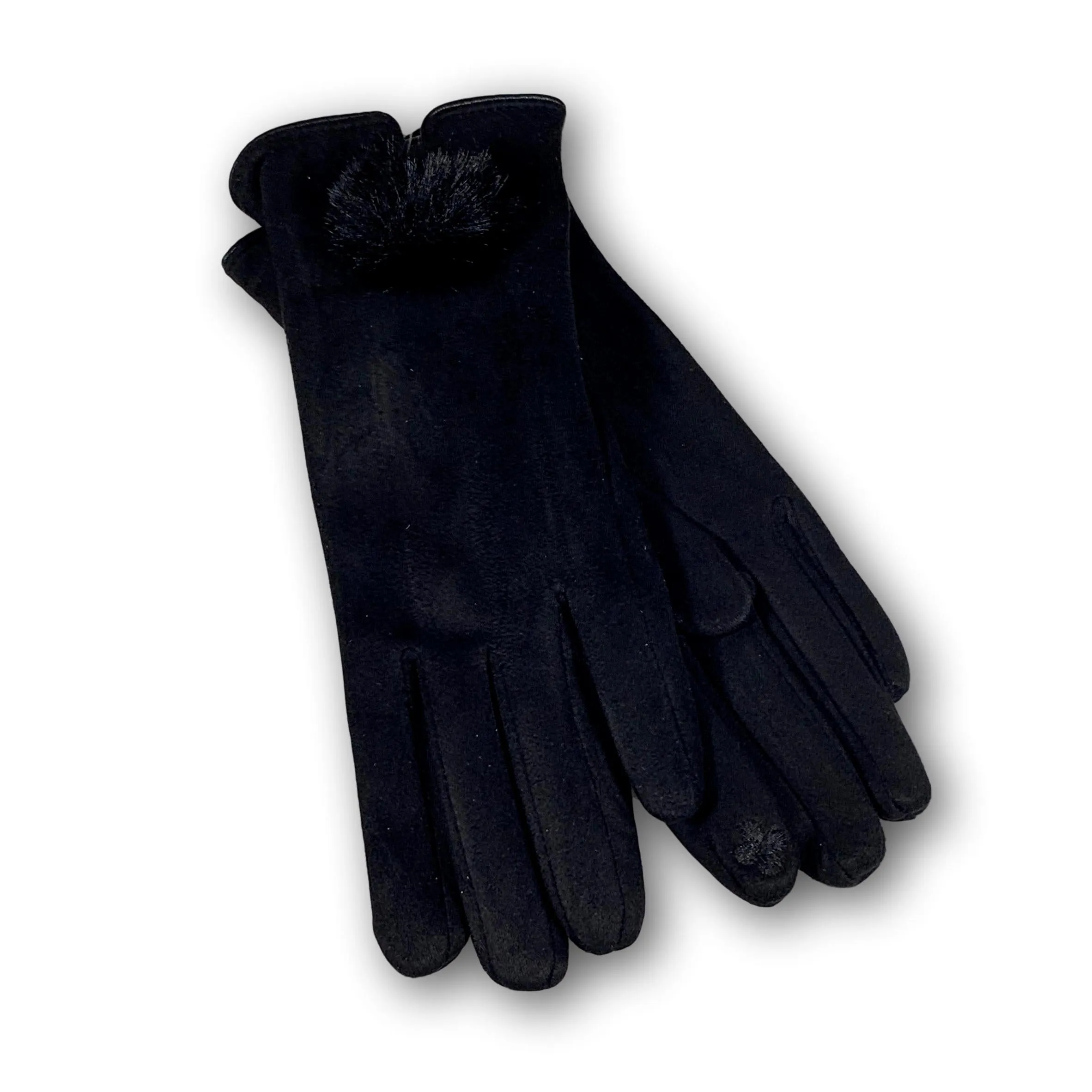 Faux Suede Touchscreen Gloves