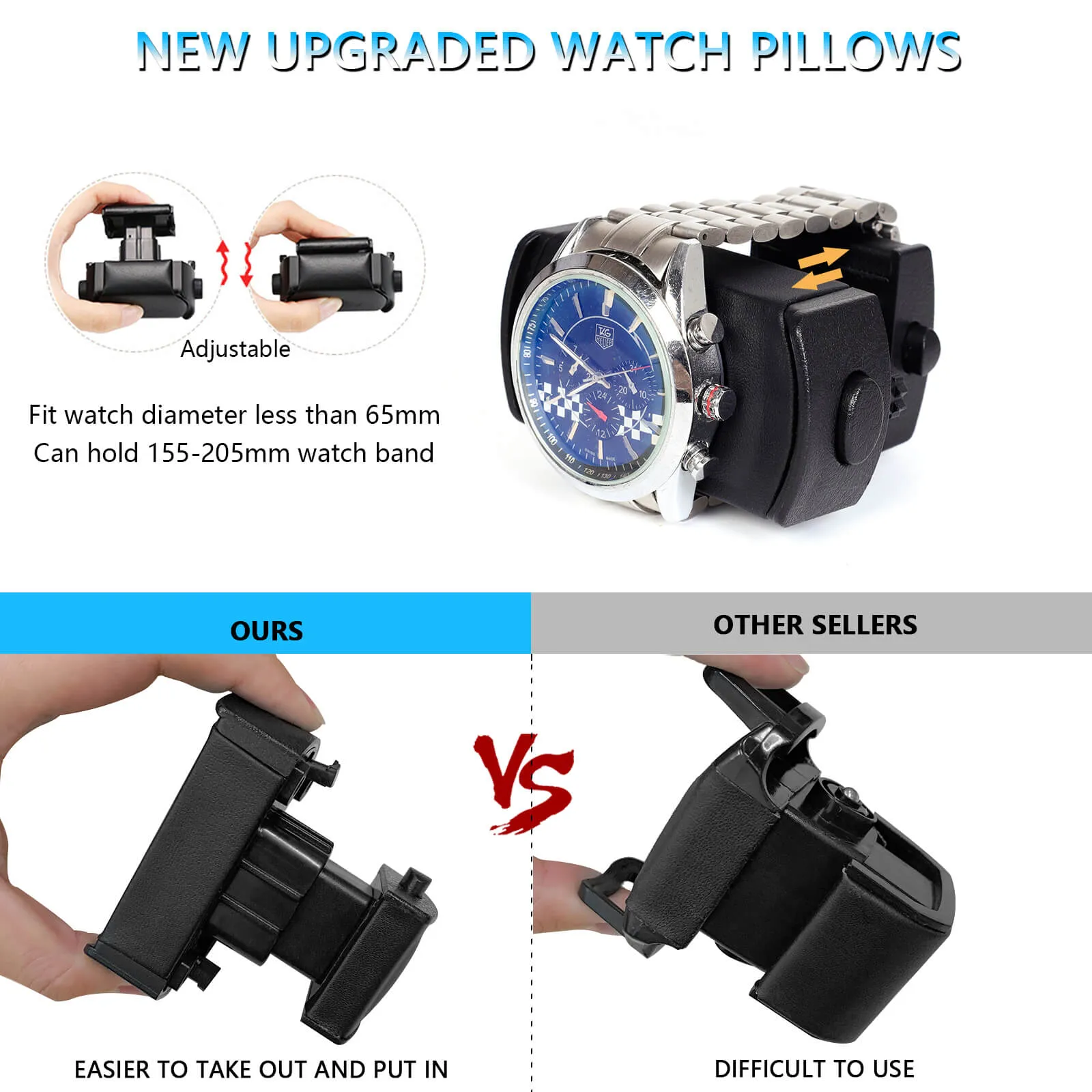 Fingerprint Unlock Watch Winder for 12 Automatic Watches with LCD Touchscreen Control