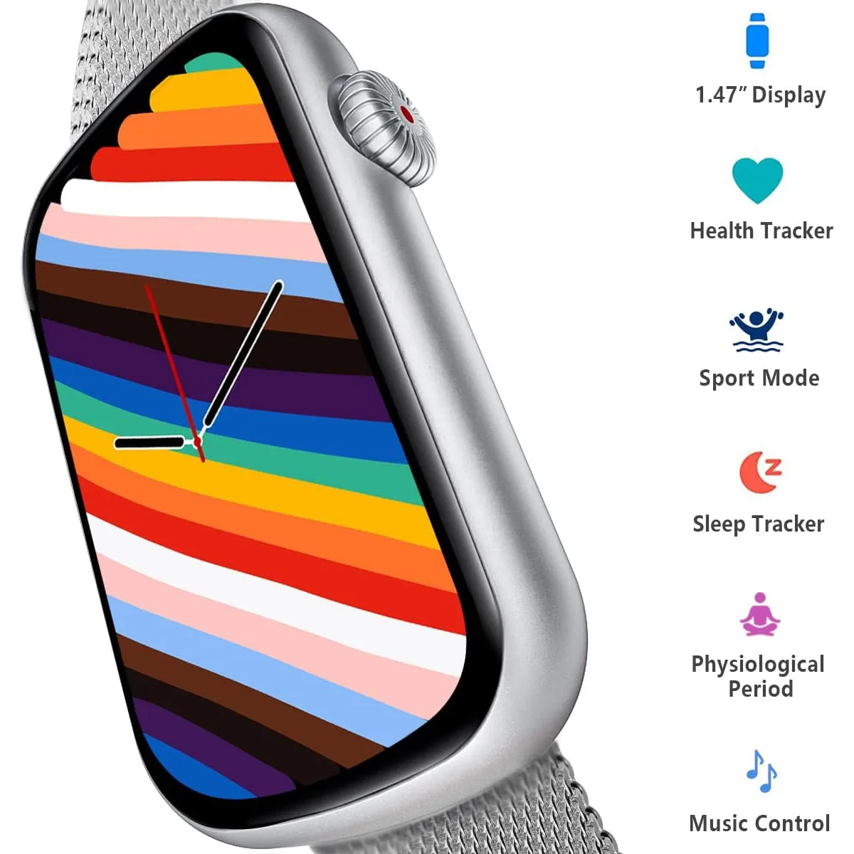 Fitness Tracker with Heart Rate Monitor, Blood Pressure Watch for Women