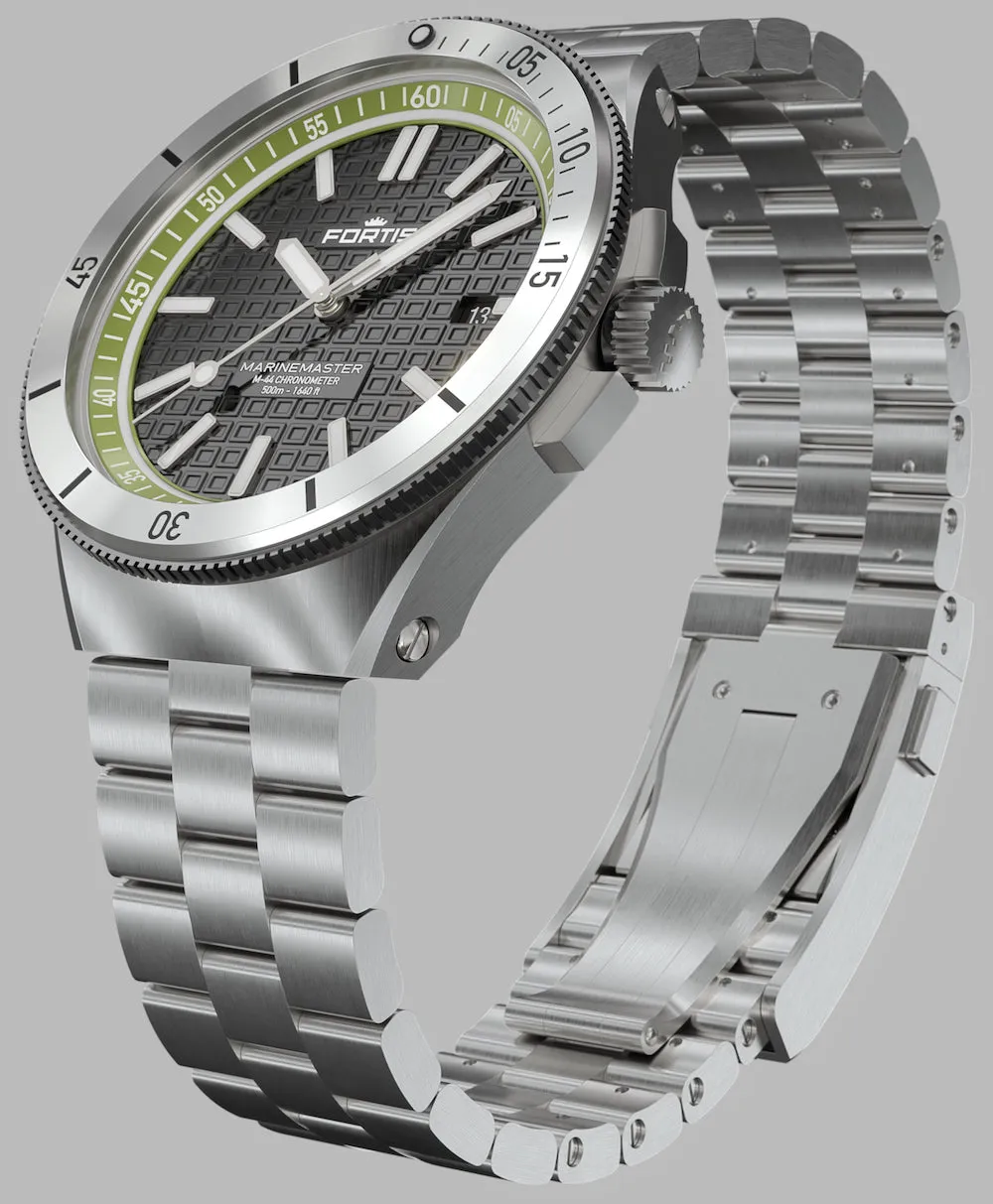 FOR Watch Marinemaster M 44 Woodpecker Green Bracelet
