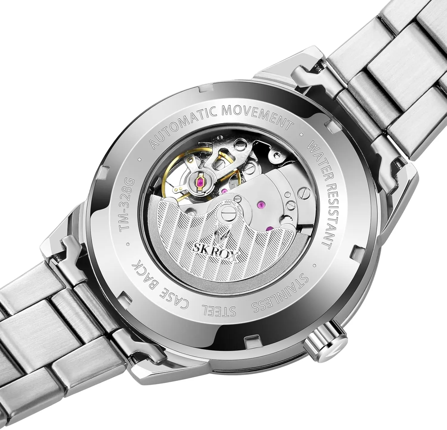 FORSINING Mens Mechanical Tourbillon Watches Self-Wind Automatic Wrist Watch with Stainless Steel Strap