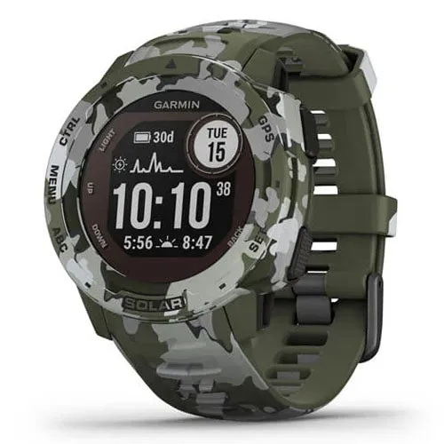 Garmin Instinct Solar Camo Edition GPS Watch- Camo (Refurbished Grade-C)