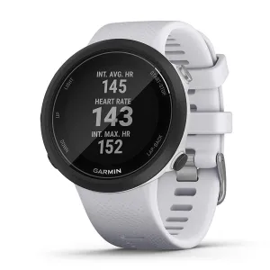 Garmin Swim 2 GPS White Silicone Band Digital Dial Swimming Smart Watch - 010-02247-01