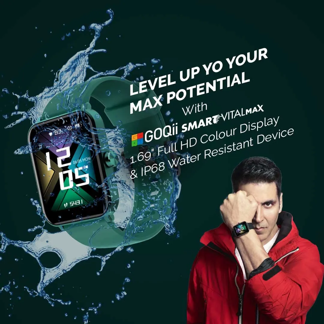 GOQii Insure  5 lakhs Health Insurance with Smart Vital Max (Green) and 3 Months Personal Coaching