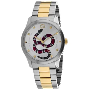 Gucci Unisex's G-Timeless Silver Dial Watch - YA1264075