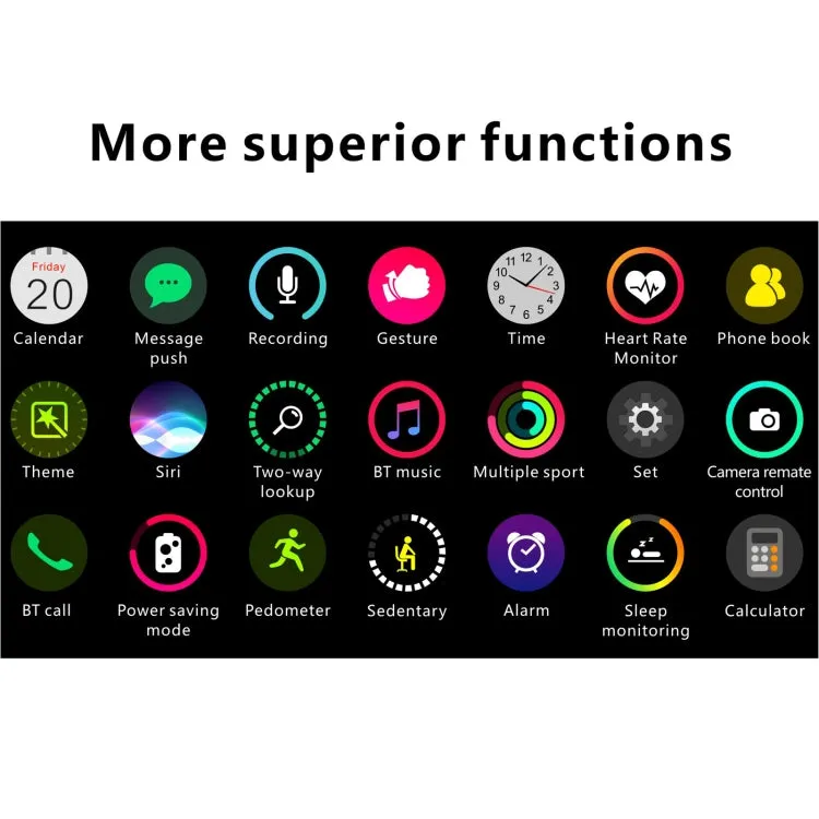 H55Pro 1.4 inch TFT Screen Smart Bluetooth Watch, Support Sleep Monitor / Heart Rate Monitor / Blood Pressure Monitor, Style: Silicone Strap(Green)