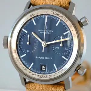 Hamilton "Chrono-Matic" with Blue Dial