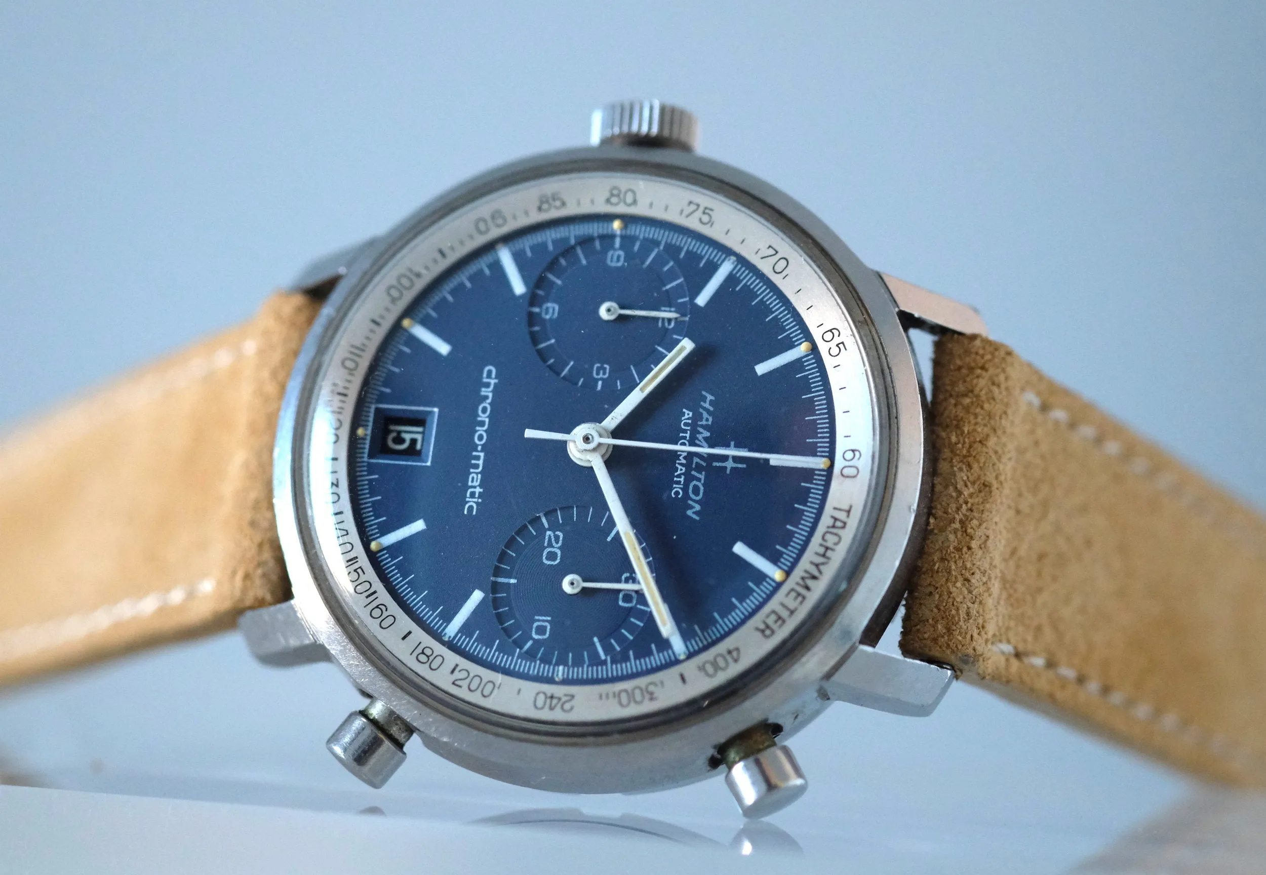 Hamilton "Chrono-Matic" with Blue Dial