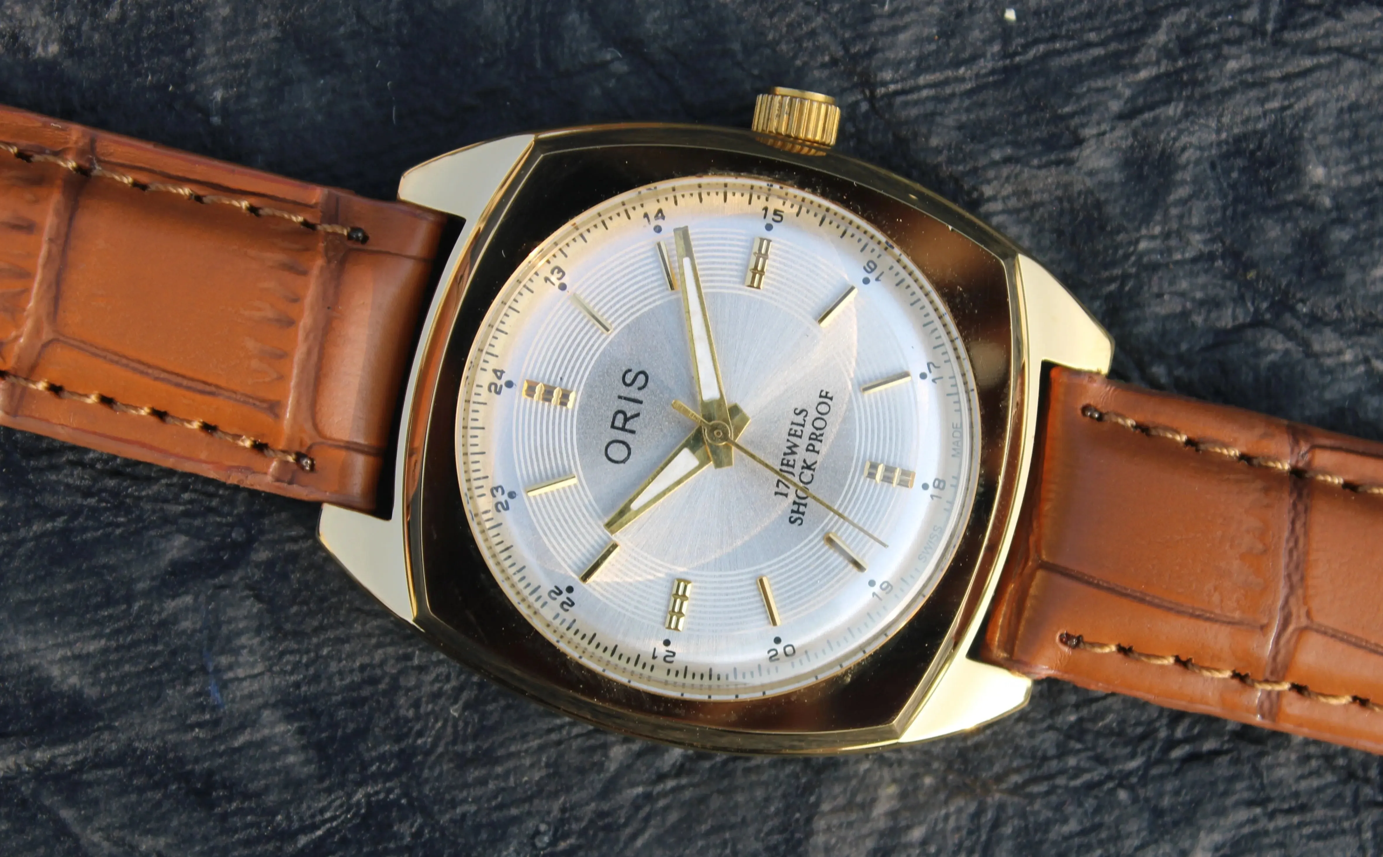 Hand Winding Watch ORIS Vintage 17 Jewels FHF ST96 Mechanical Hand Wind Swiss Made