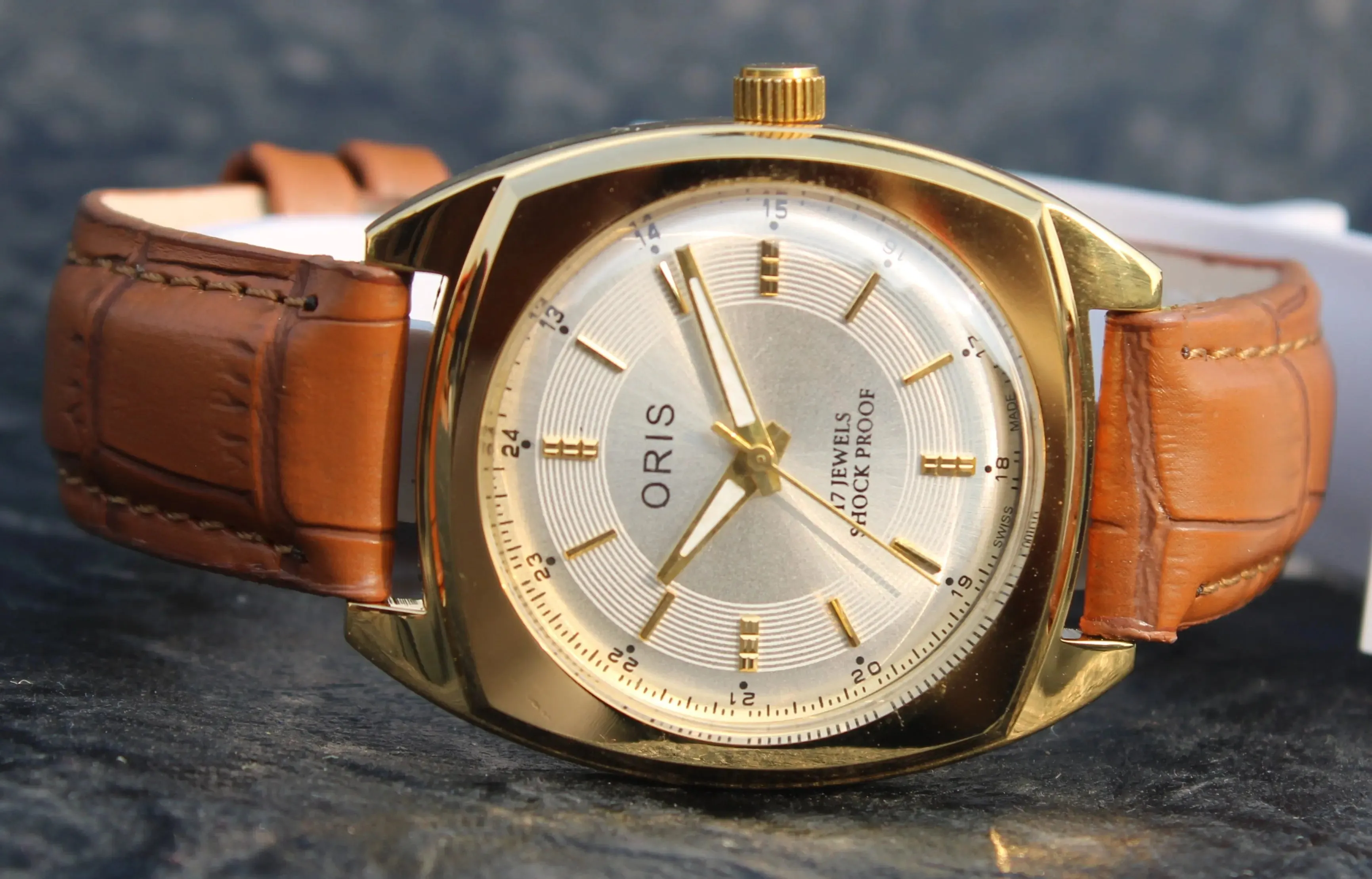 Hand Winding Watch ORIS Vintage 17 Jewels FHF ST96 Mechanical Hand Wind Swiss Made