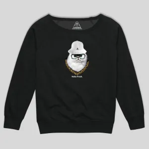 HELLA FRESH WOMEN'S SCOOP NECK SWEATSHIRT