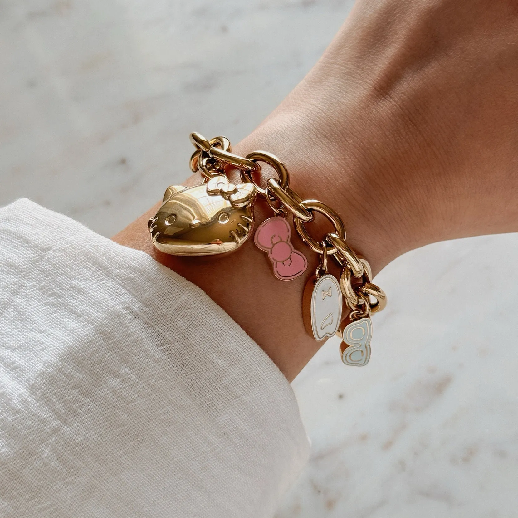 Hello Kitty x MVMT 50th Anniversary Charm Bracelet Watch