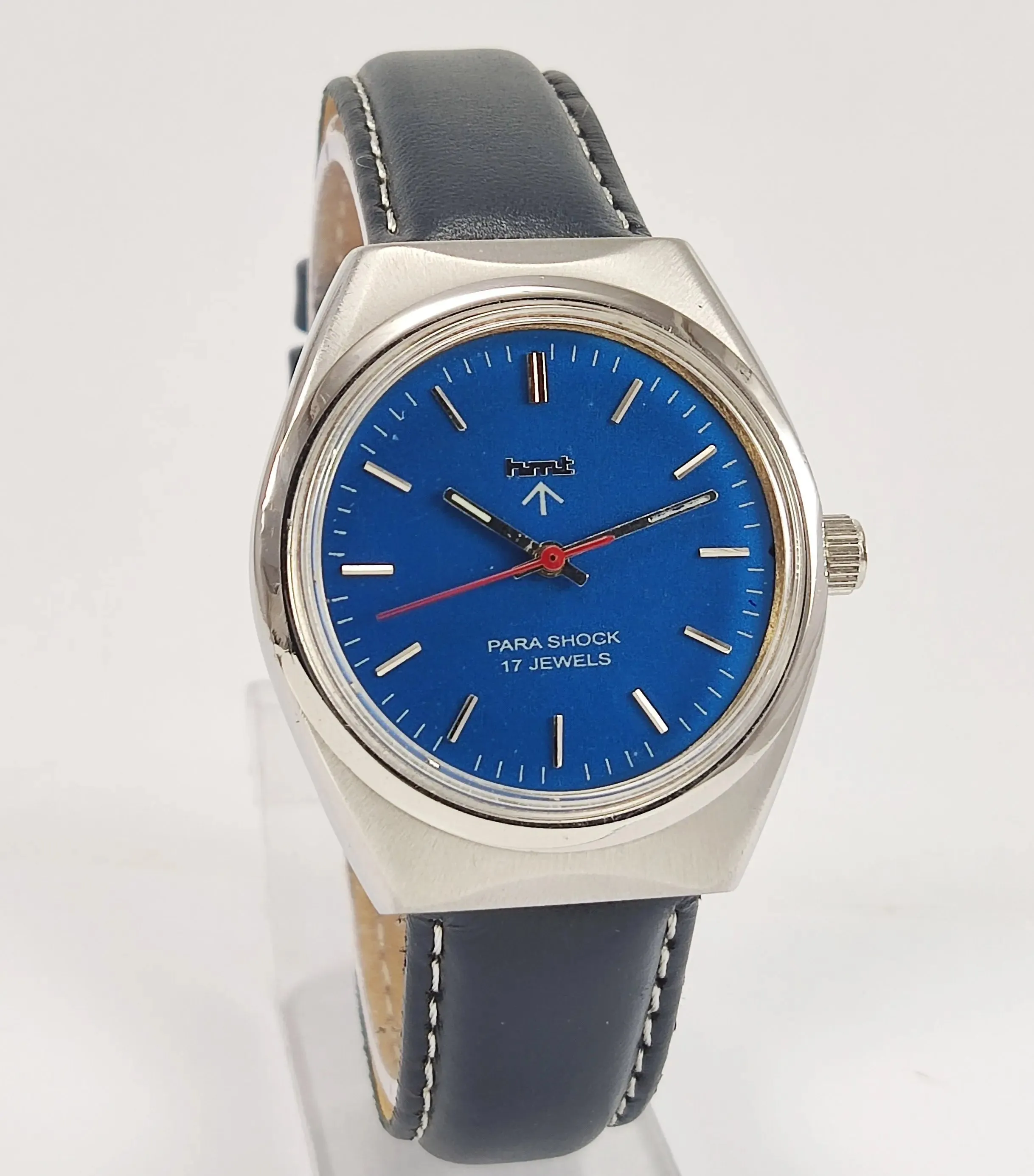 HMT Para Shock 17 Jewels Blue Dial Hand winding Men's Watch