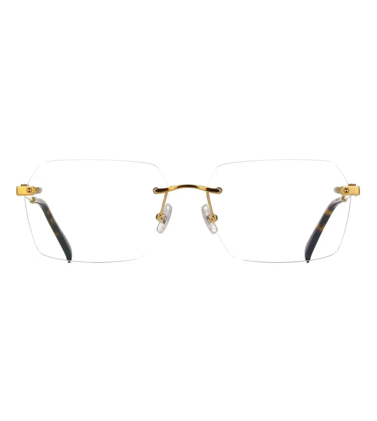 Hublot Unisex Gold Rectangular Optical Frame