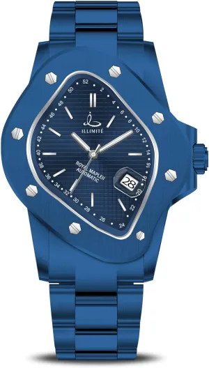 ILLIMITE Automatic Watches for Men Self-Winding Mechanical Movement Japanese Miyota 8215 Analog Luminous Fashion Wrist Watches Royal Maple