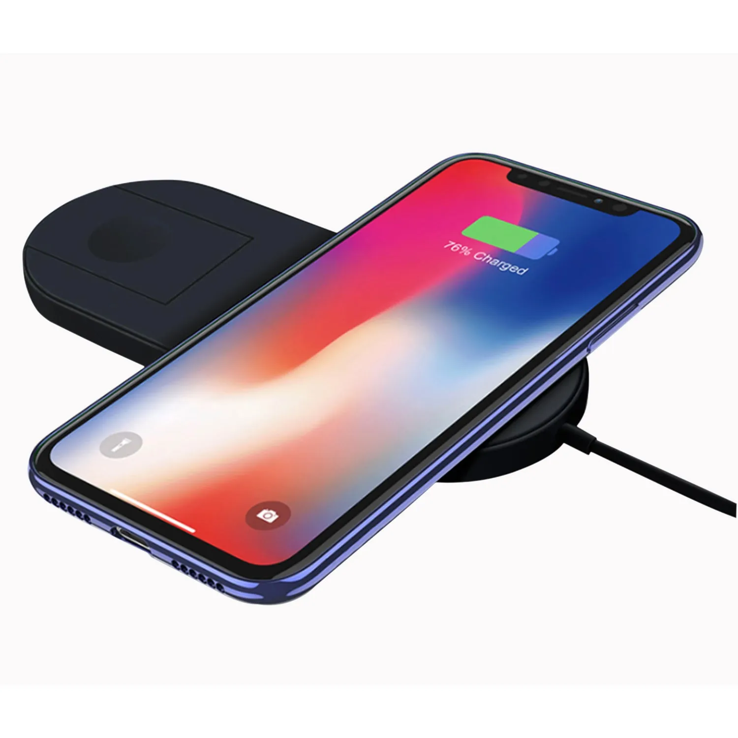 IMGadgets- Dual Wireless Charger for Smart Watch and Other Qi-Enabled Smart Devices