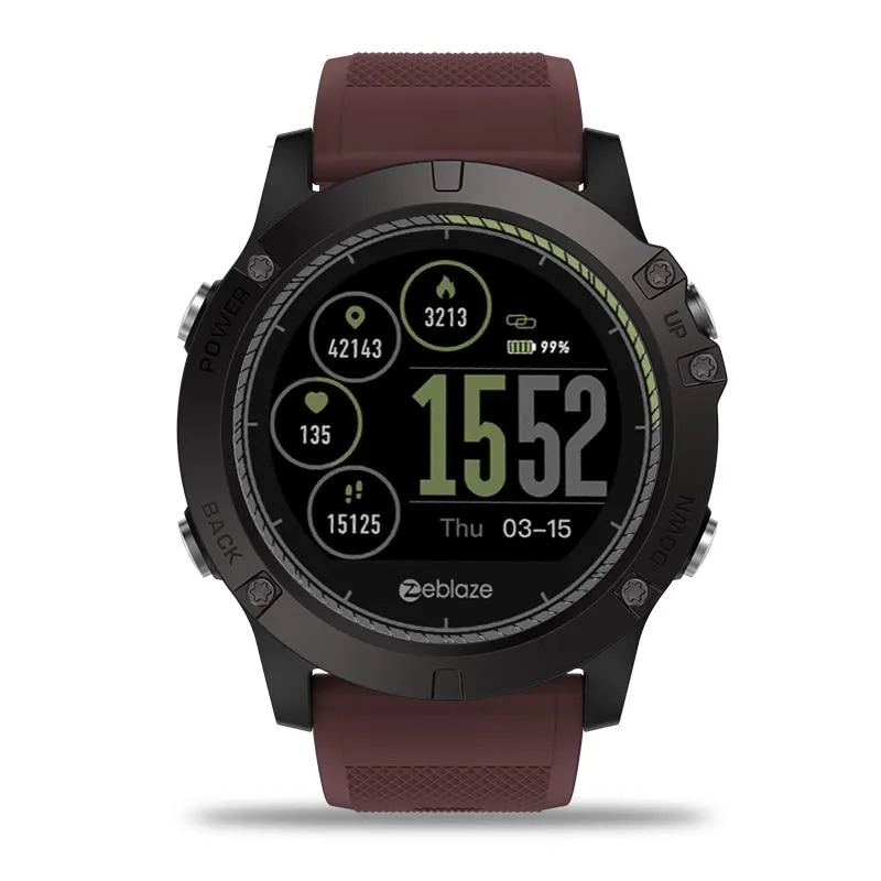 IPS Color Display Sports Smartwatch with Heart Rate Monitor - Fitness Tracker