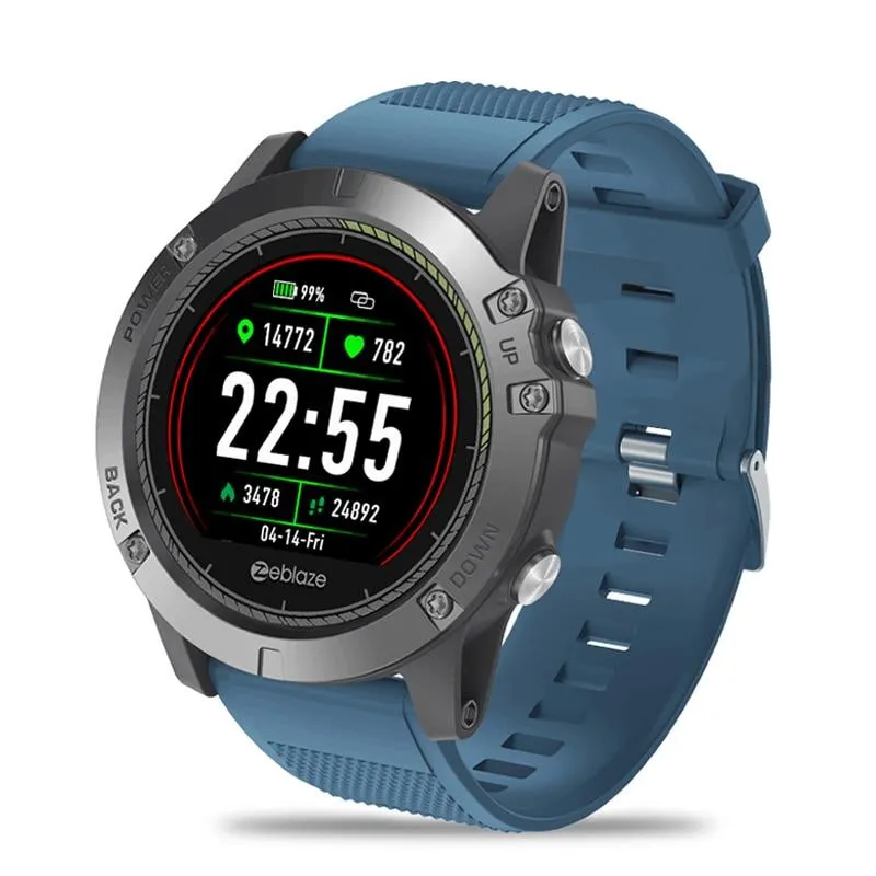 IPS Color Display Sports Smartwatch with Heart Rate Monitor - Fitness Tracker