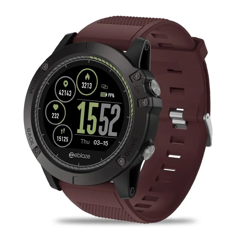 IPS Color Display Sports Smartwatch with Heart Rate Monitor - Fitness Tracker