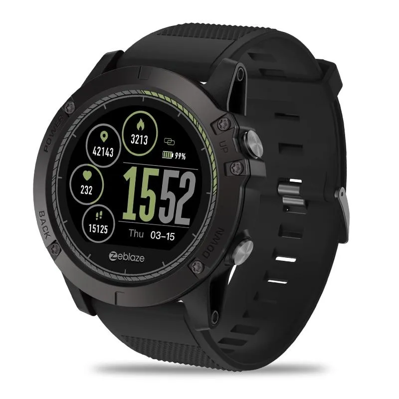 IPS Color Display Sports Smartwatch with Heart Rate Monitor - Fitness Tracker