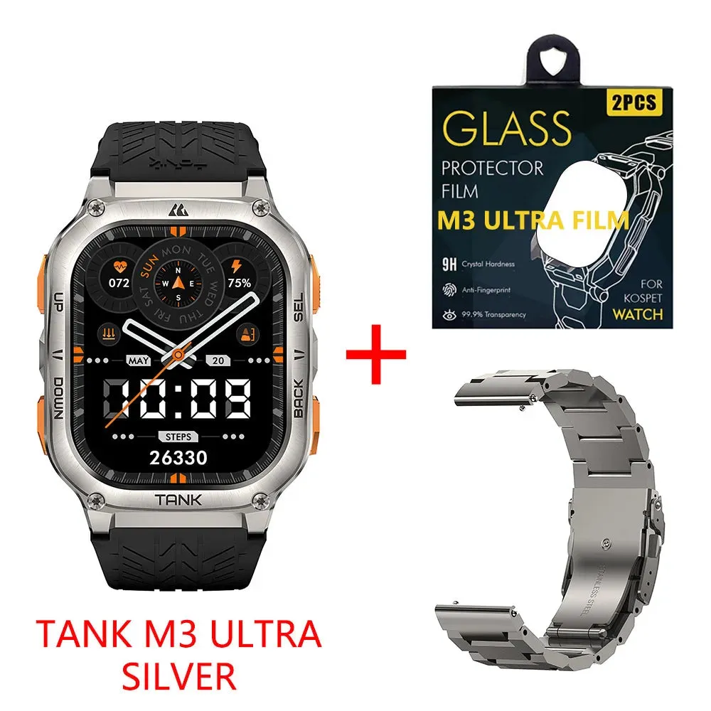 Kospet Tank M3 Ultra GPS Smartwatch with FREE Strap and Screen Protector