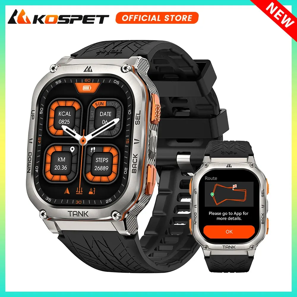 Kospet Tank M3 Ultra GPS Smartwatch with FREE Strap and Screen Protector