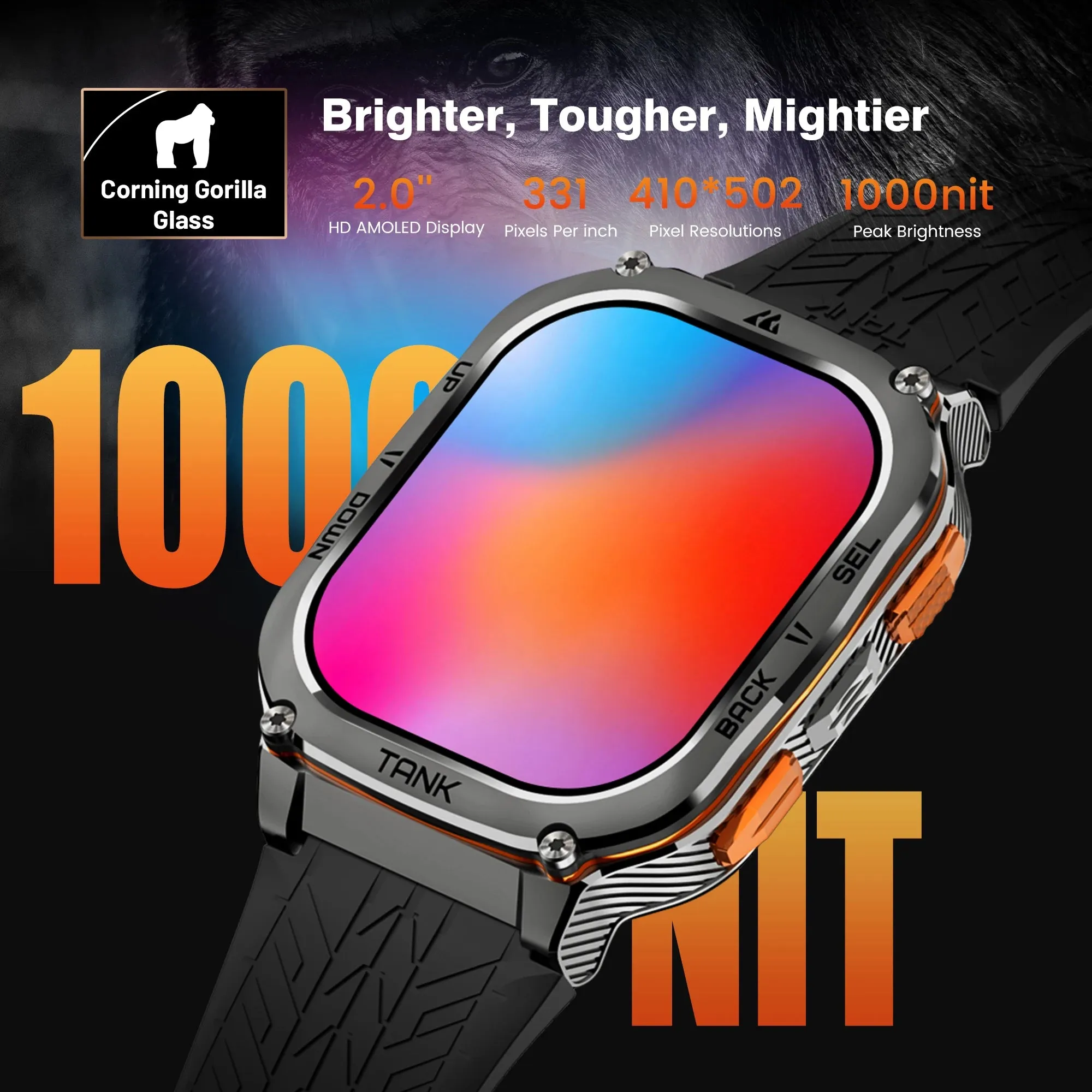 Kospet Tank M3 Ultra GPS Smartwatch with FREE Strap and Screen Protector