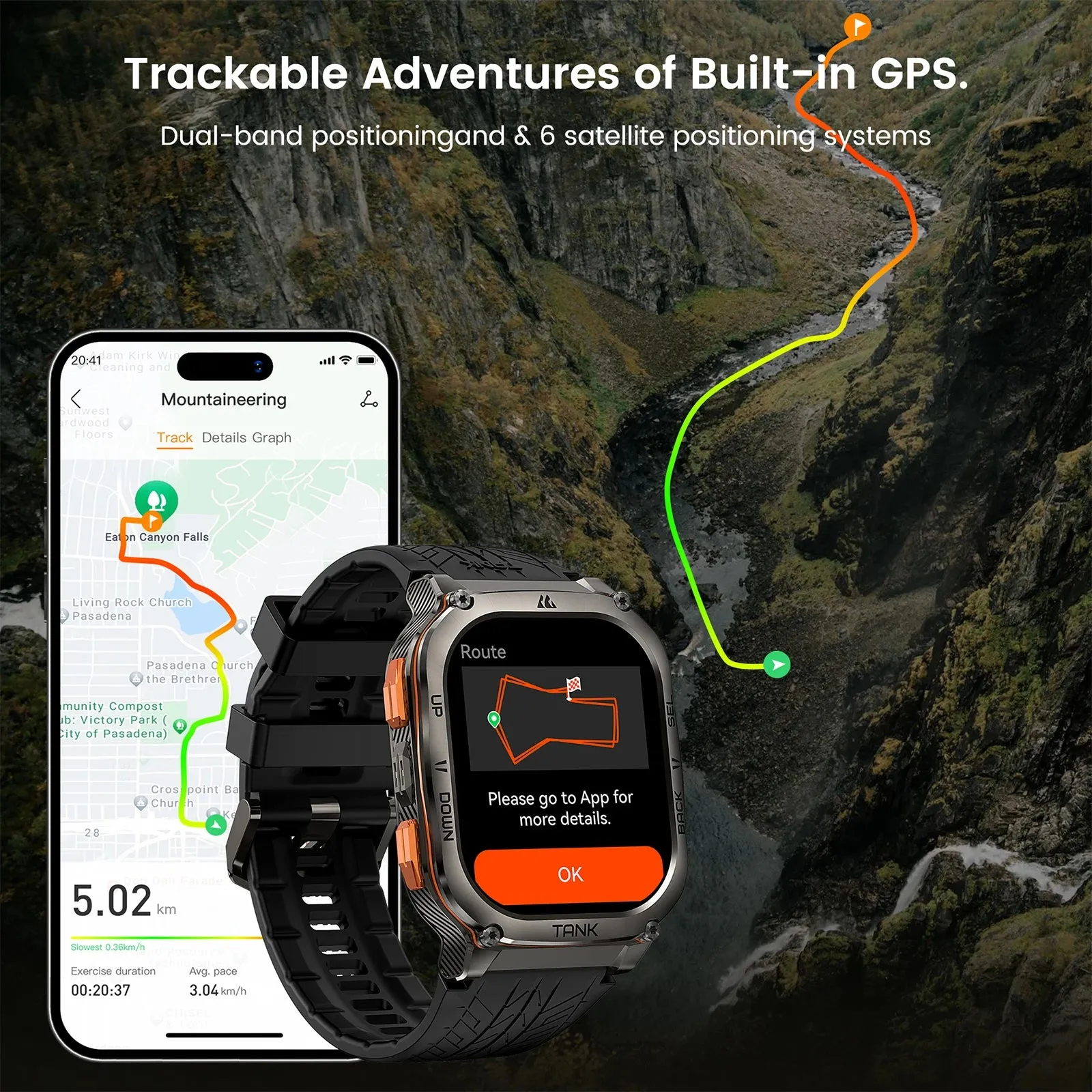 Kospet Tank M3 Ultra GPS Smartwatch with FREE Strap and Screen Protector