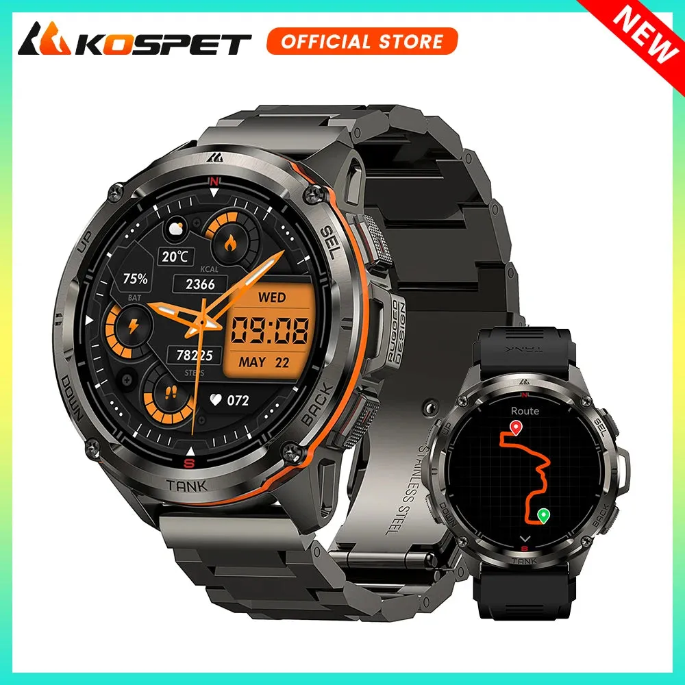 Kospet Tank T3 Ultra GPS Smartwatch with FREE Strap and Screen Protector